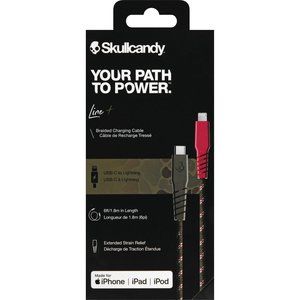 Skullcandy 6ft Braided Lightning to USB C Cable